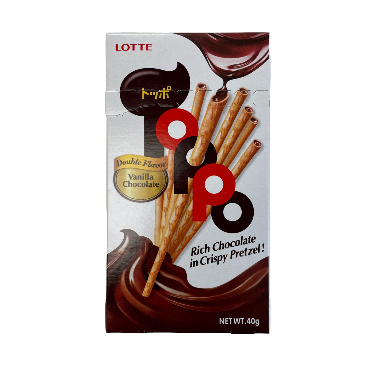 ロッテトッポダブルチョコレートスティックバニラ40g