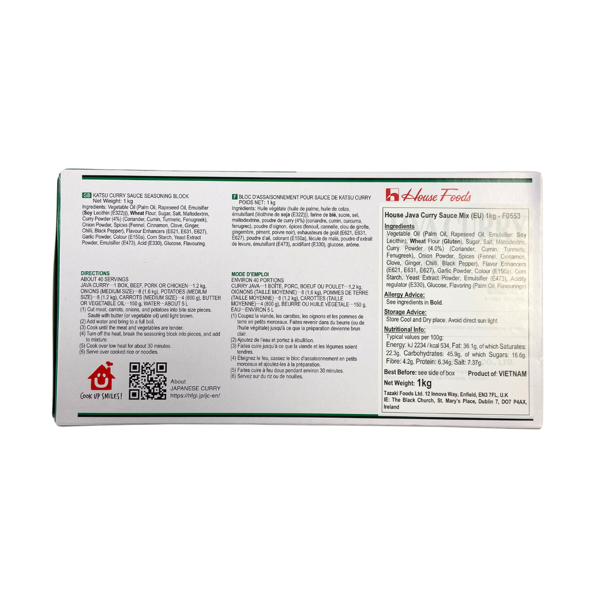 House Java Curry Sauce Mix (EU) 1kg