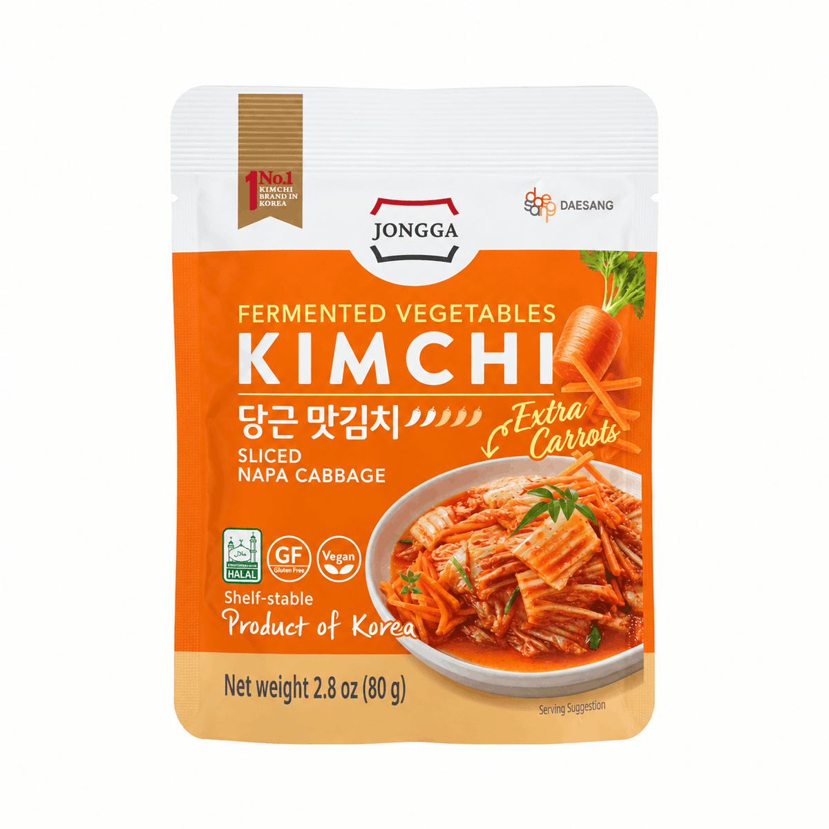 O'Food Ambient Kimchi (Extra Carrot) 80g *Best Before Date: 10/01/2027