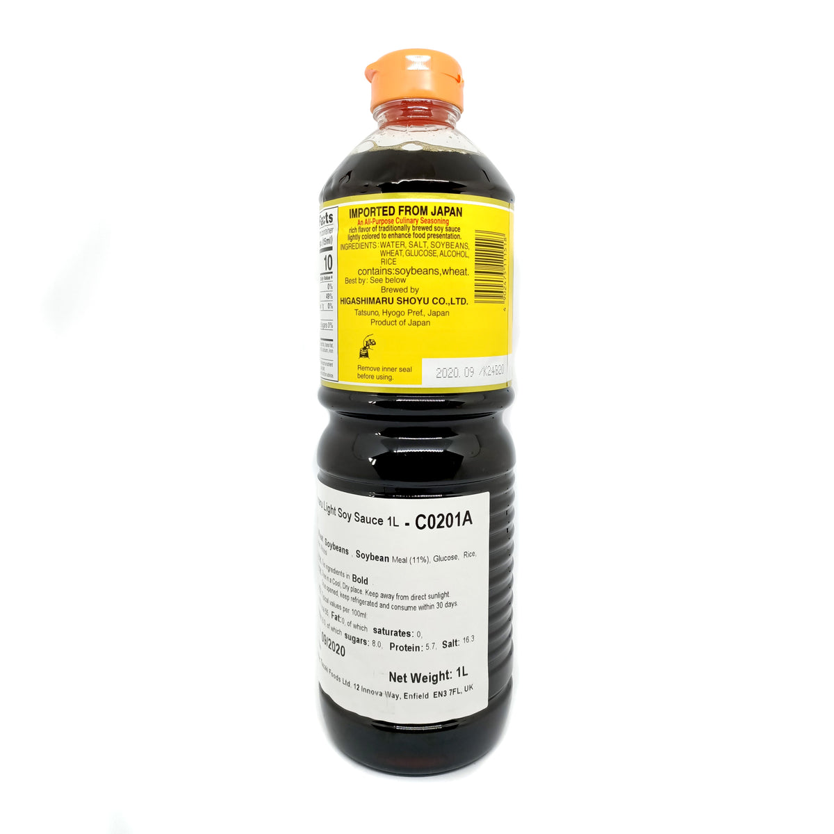 Higashimaru Light Soy Sauce 1L *Best Before Date: 30/11/2026
