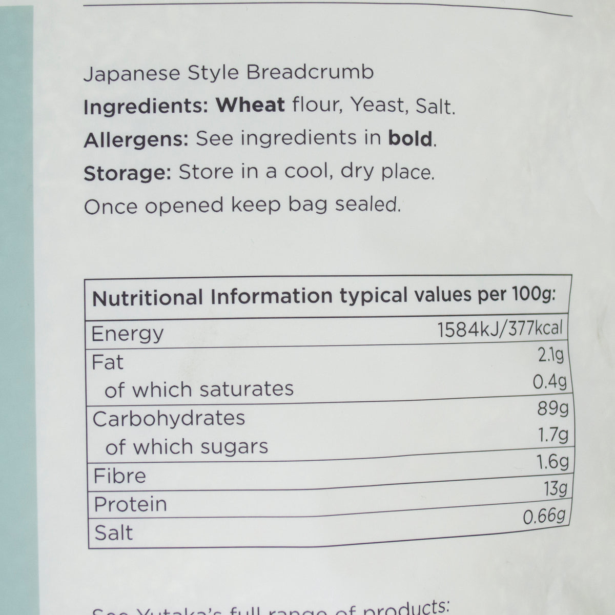 Yutaka パン粉 1kg