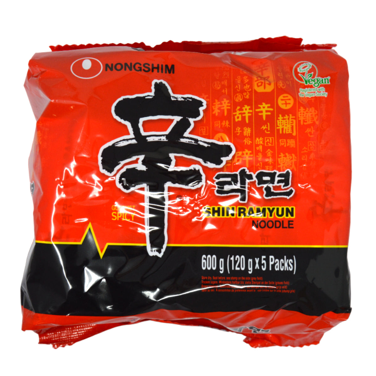Nongshim 辛ラーメン 120g（5個入り）　＊賞味期限：2026年7月30日