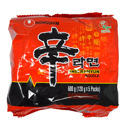 Nongshim 辛ラーメン 120g（5個入り）　＊賞味期限：2026年7月30日