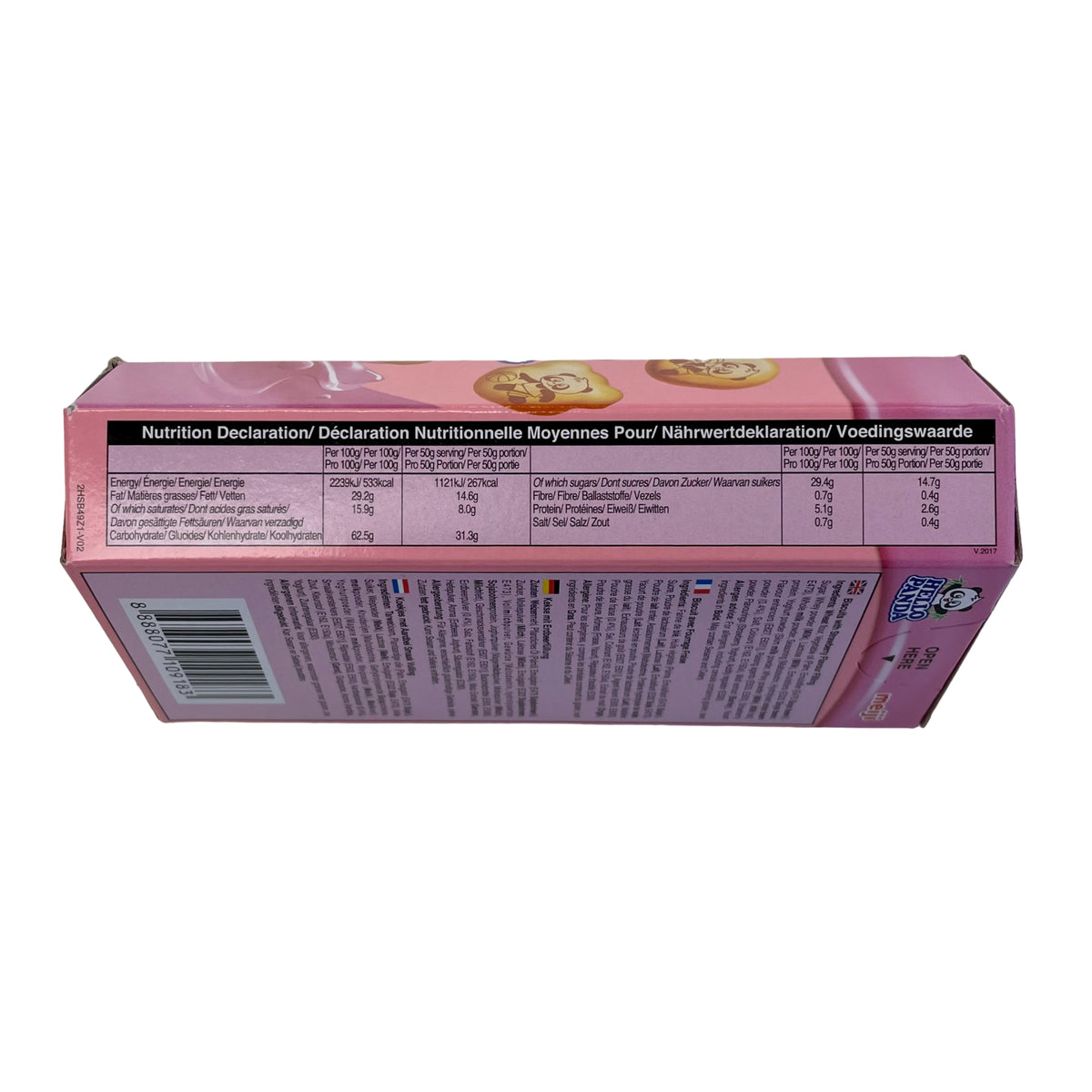 Meiji Hello Panda Strawberry Filling Biscuits 50g