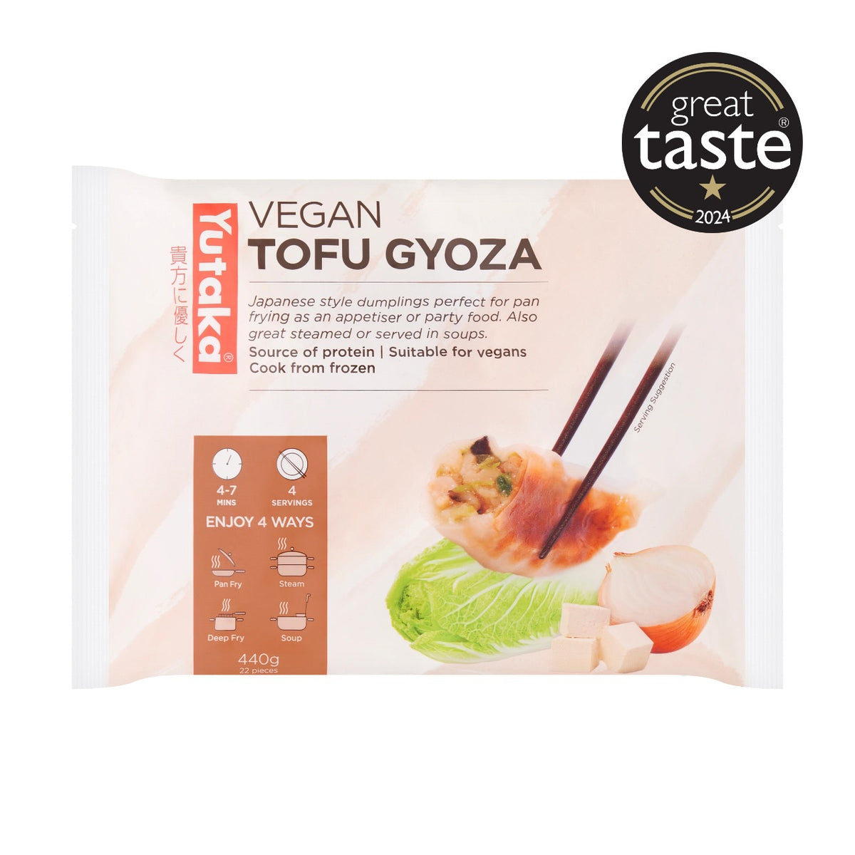 Yutaka Vegan Tofu Gyoza Japanese Dumplings 440g (22pc)