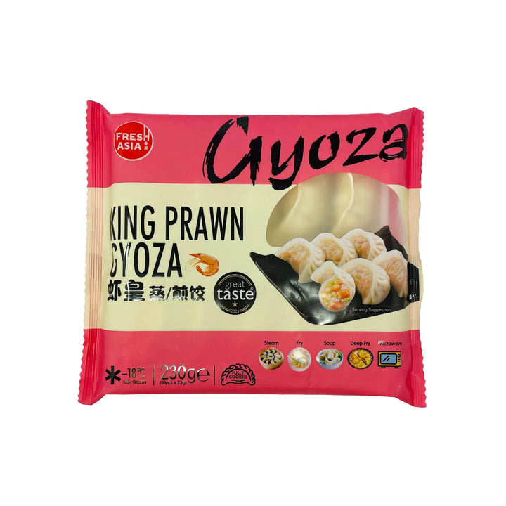 Freshasia Steaming / Pan Fry King Prawn Gyoza 230g  *Best Before Date: 23/12/2026