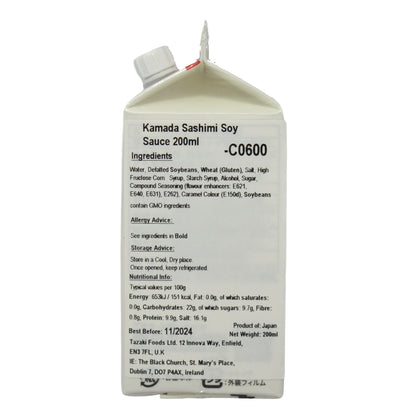 Kamada Sashimi Soy Sauce 200ml  *Best Before Date: 31/12/2026