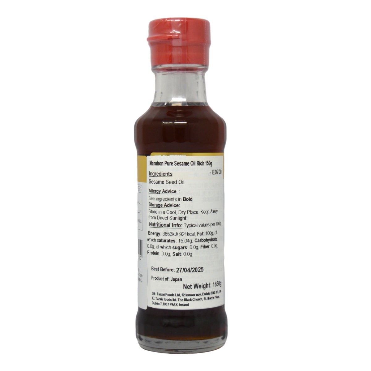 Maruhon Pure Sesame Oil Rich 150g