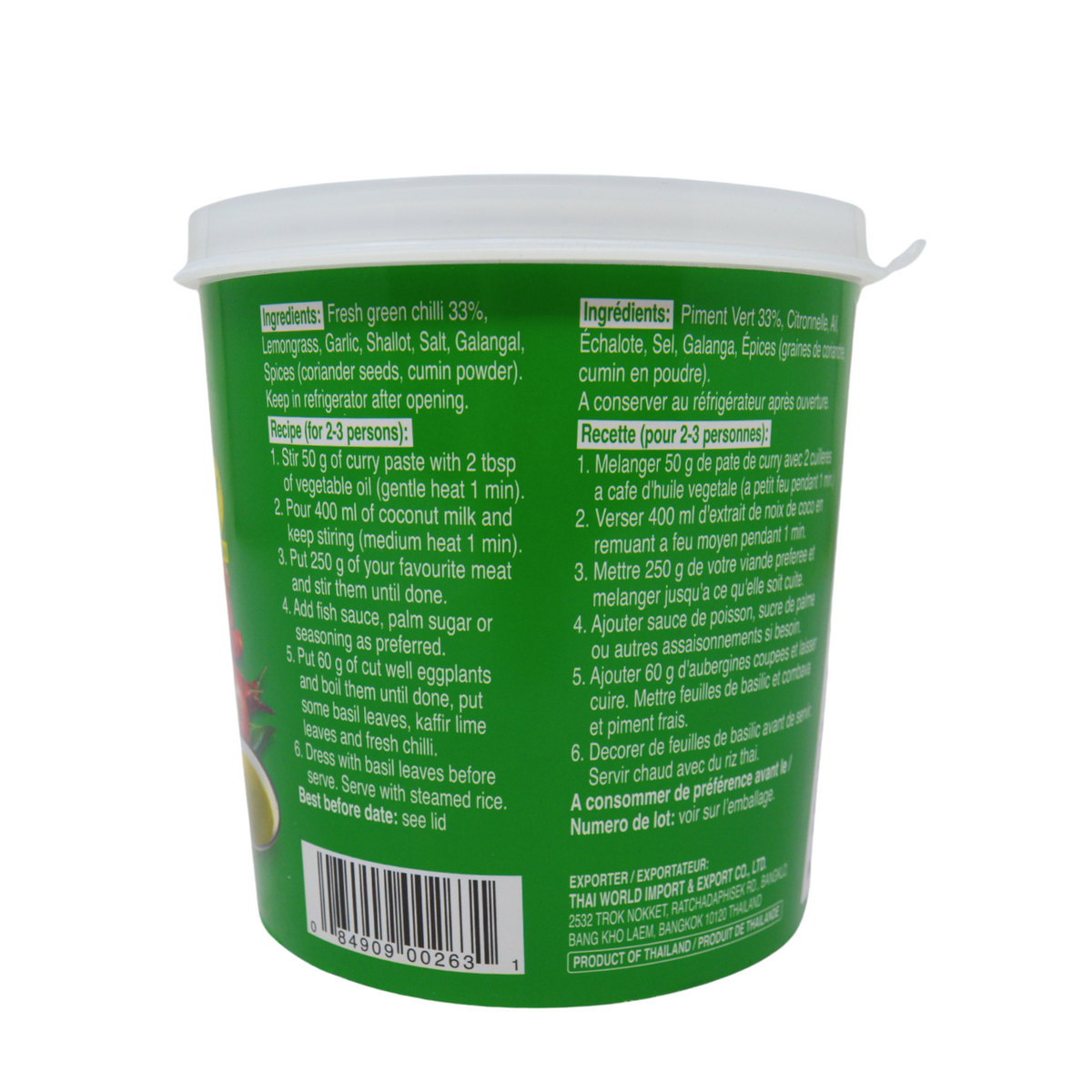 Cock Green Curry Paste 400g 8 Servings