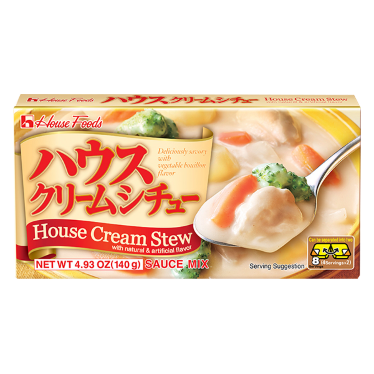 ハウスクリームシチューソースミックス 140g（8人分）