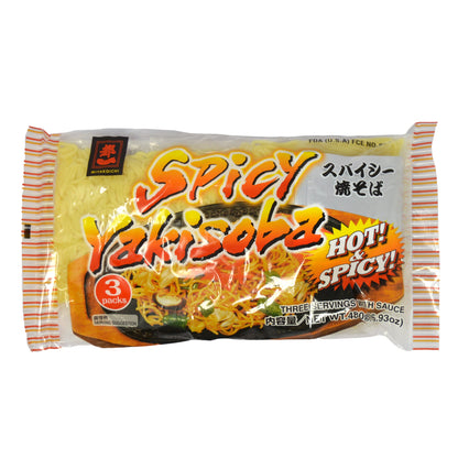 都一 スパイシー焼きそば スパイシーソース付 160gｘ3食入 480g