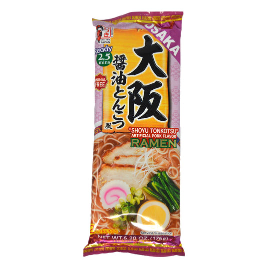 五木食品 大阪醤油とんこつ風ラーメン 176g　※賞味期限 2026年11月7日