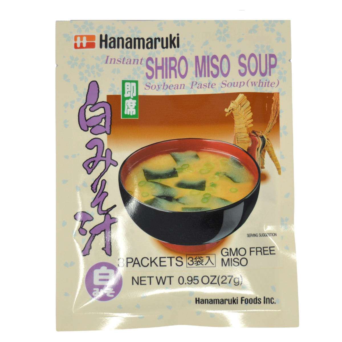 Hanamaruki Instant Miso Soup Powder Shiro Miso 3p *Best Before Date: 19/11/2026