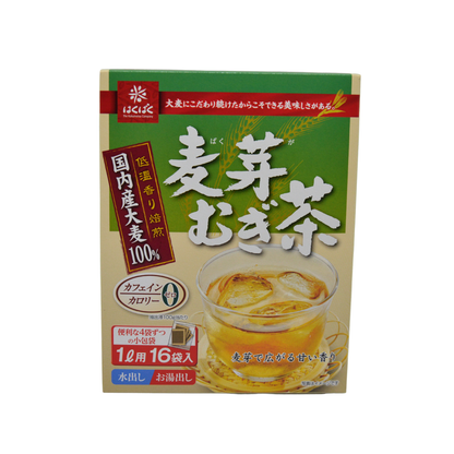 Hakubaku Bakuga Mugicha - Roasted Barley Tea with Sprouted Barley 16pc