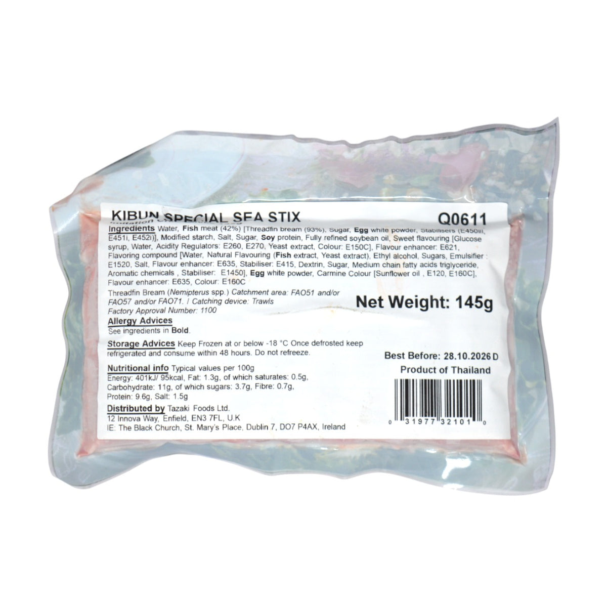 Kibun Special Sea Stix - Imitation Crab Sticks 145g