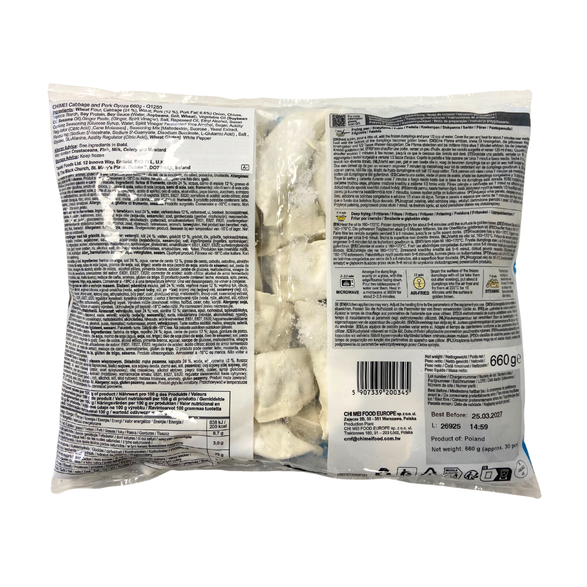 Chimei Cabbage and Pork Gyoza 660g