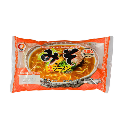 シマダヤ 生ラーメン 味噌 3食入