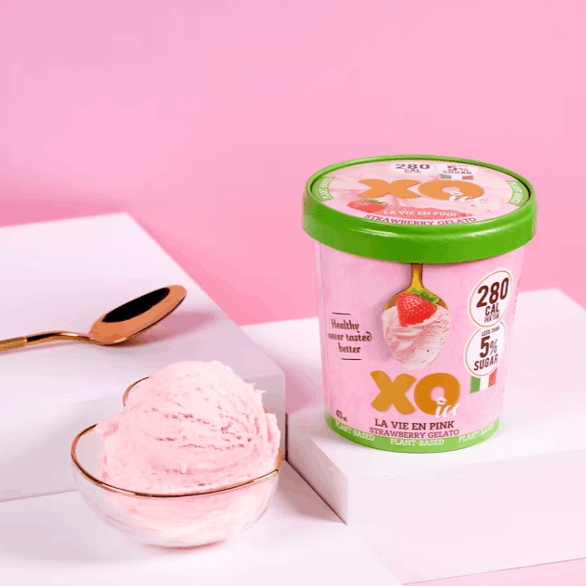 XO-Ice 植物性由来いちごアイスクリーム 473ml