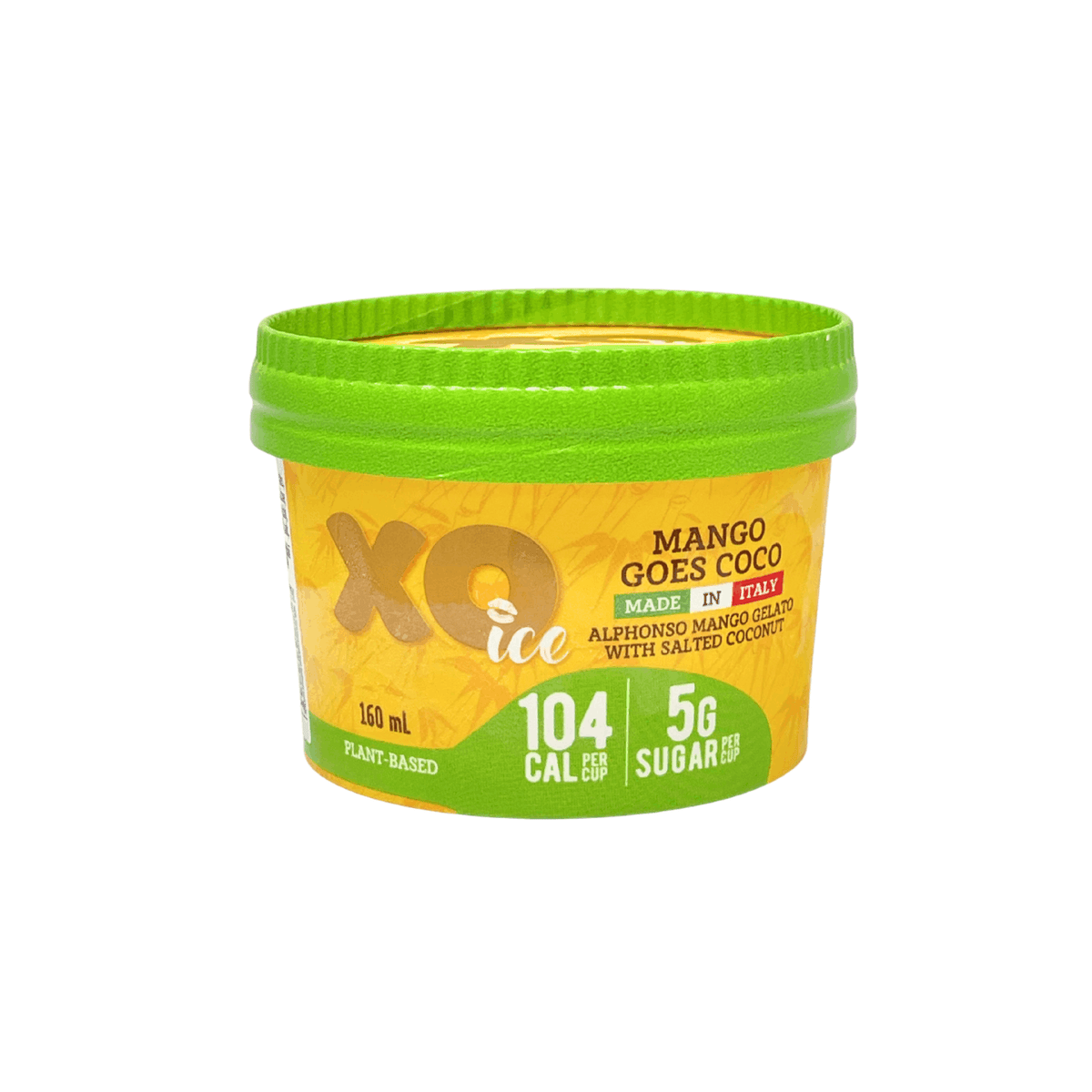 XO-Ice Mango Gelato with Salted Coconut (Plant Based) 160ml
