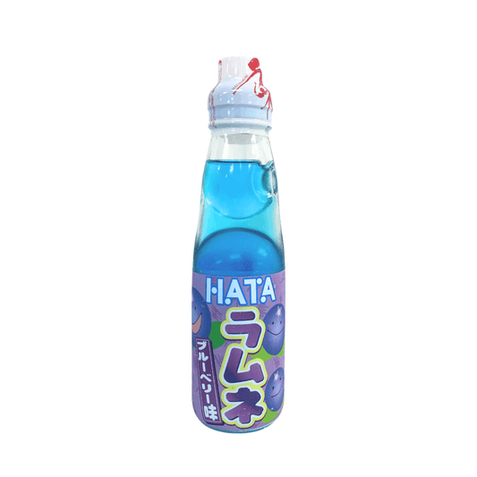 ハタ鉱泉 瓶ラムネ ブルーベリー味 200ml