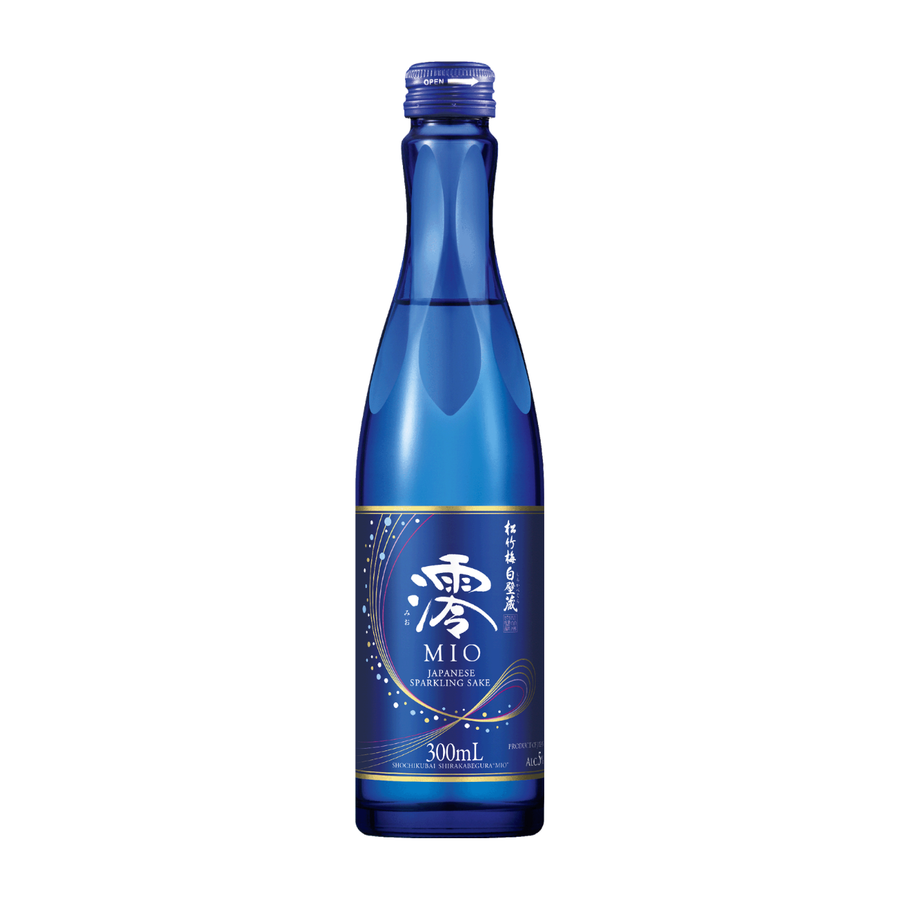 Bottle of Japanese sparkling sake available from Yutaka Shop Online