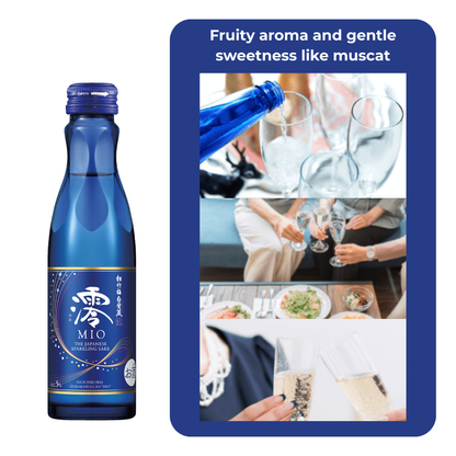 For Beginners: MIO Sparkling Sake - Japanese Premium Rice Wine 150ml 5%