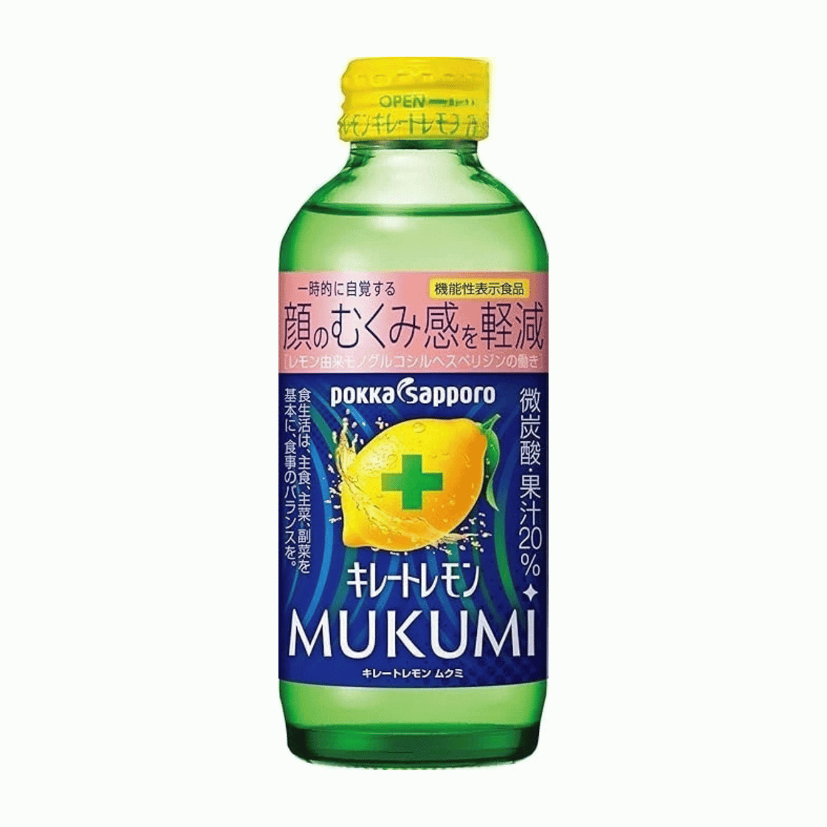 Pokka Sapporo Chelated Lemon Mukumi Drink 155ml