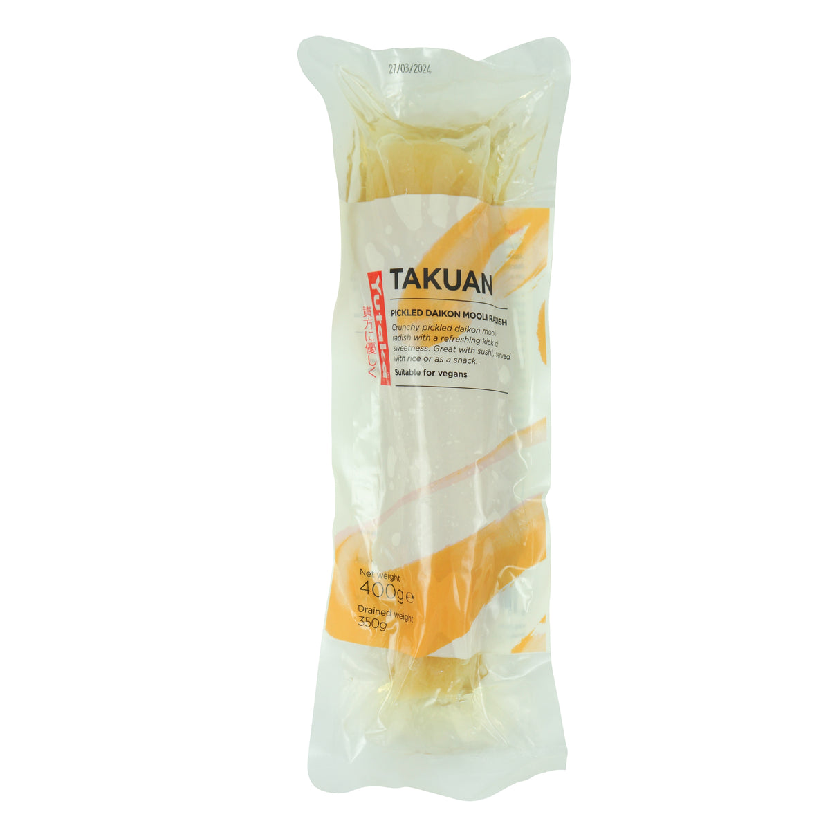 Yutaka Takuan - Pickled Radish Non Coloured 400g *Best Before Date: 21/01/2027