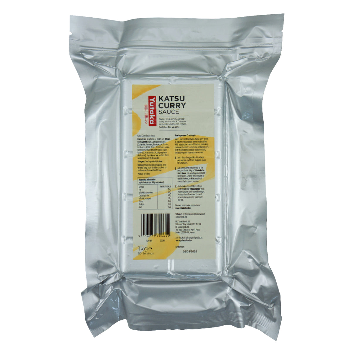 Yutaka Katsu Curry Sauce Japanese Style Curry 1kg