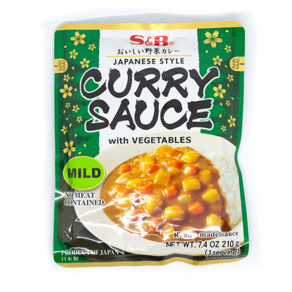 S&B Vegetable Curry Sauce Mild 210g