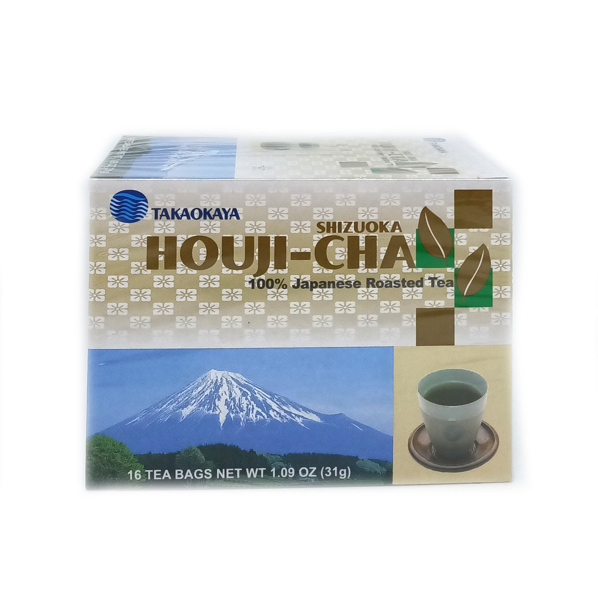 Takaokaya Houjicha Teabags - Roasted Green Tea 16pc  *Best Before Date: 08/01/2027