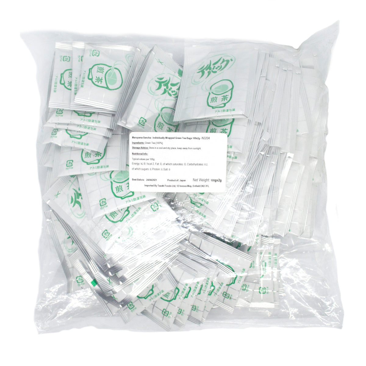 丸山煎茶 - 個包装緑茶ティーバッグ 100個×2g