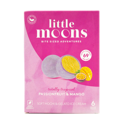 Little Moons マンゴー & パッションフルーツ ビーガン もちアイス 6 個入
